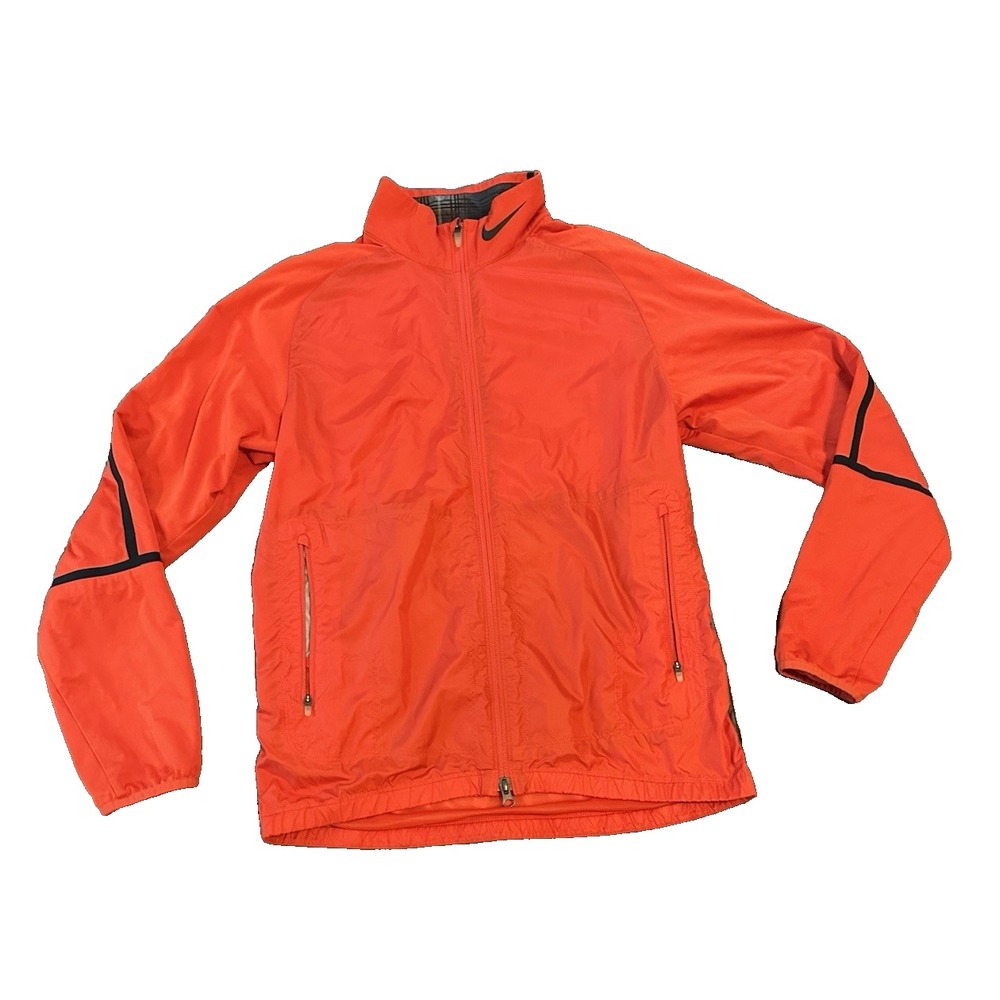 Nike Golf Jacket Red Womens Windbreaker S Running Jacket Athletic Athleisure Y2K